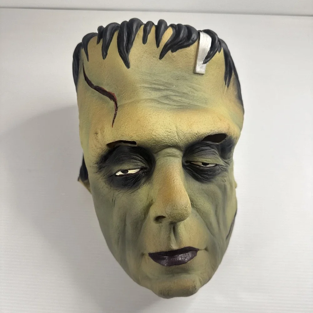 Vintage 1997 Frankenstein Rubber Halloween Mask Paper Magic Group Halloween MCA